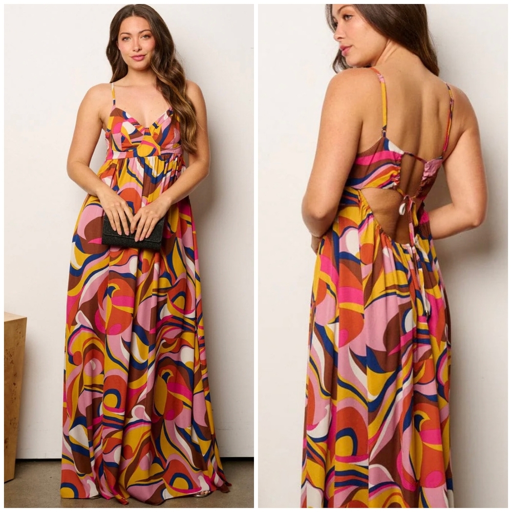 HERS & MINE Gorgeous Sexy Strappy Maxi Dress ! - Picture 6 of 6